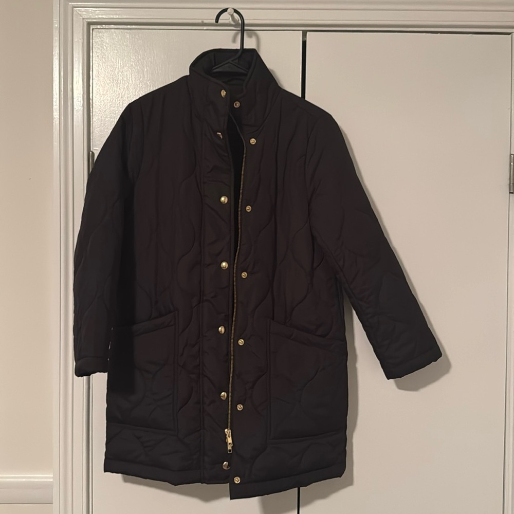 J crew quilted coat